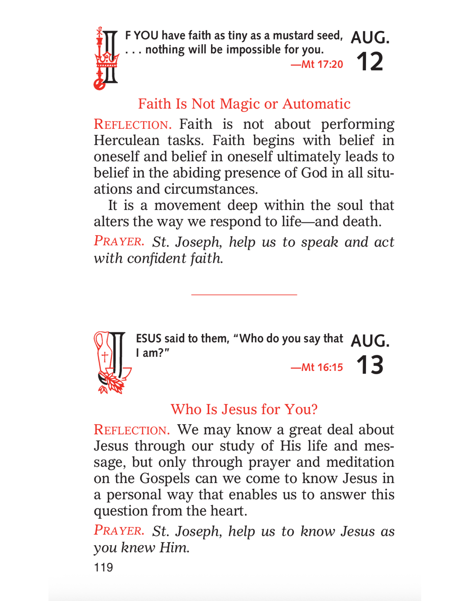 Catholic Book Publishing Day by Day with St. Joseph