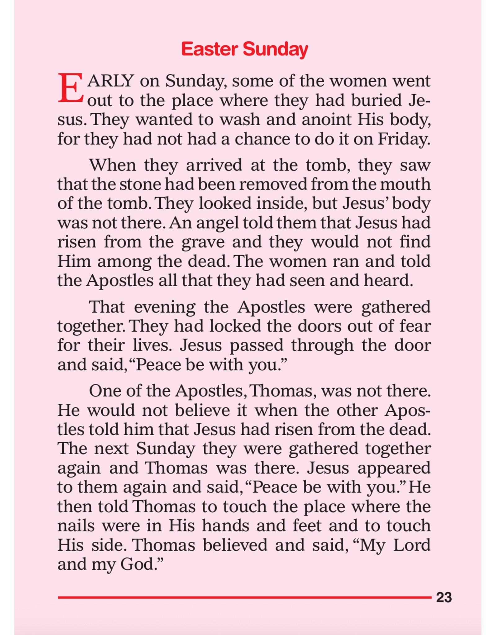 Catholic Book Publishing The Easter Story