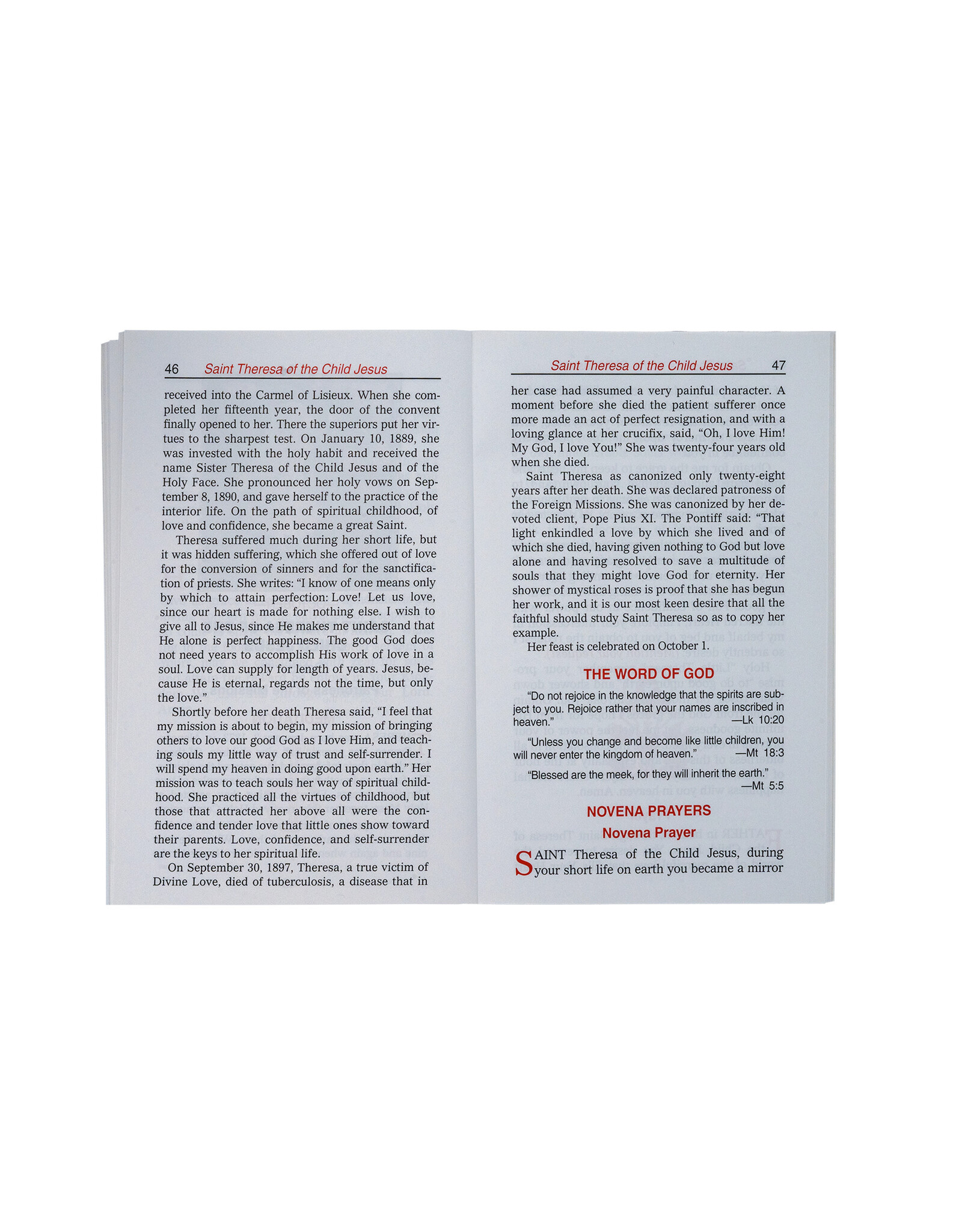 Catholic Book Publishing Favorite Novenas to the Saints