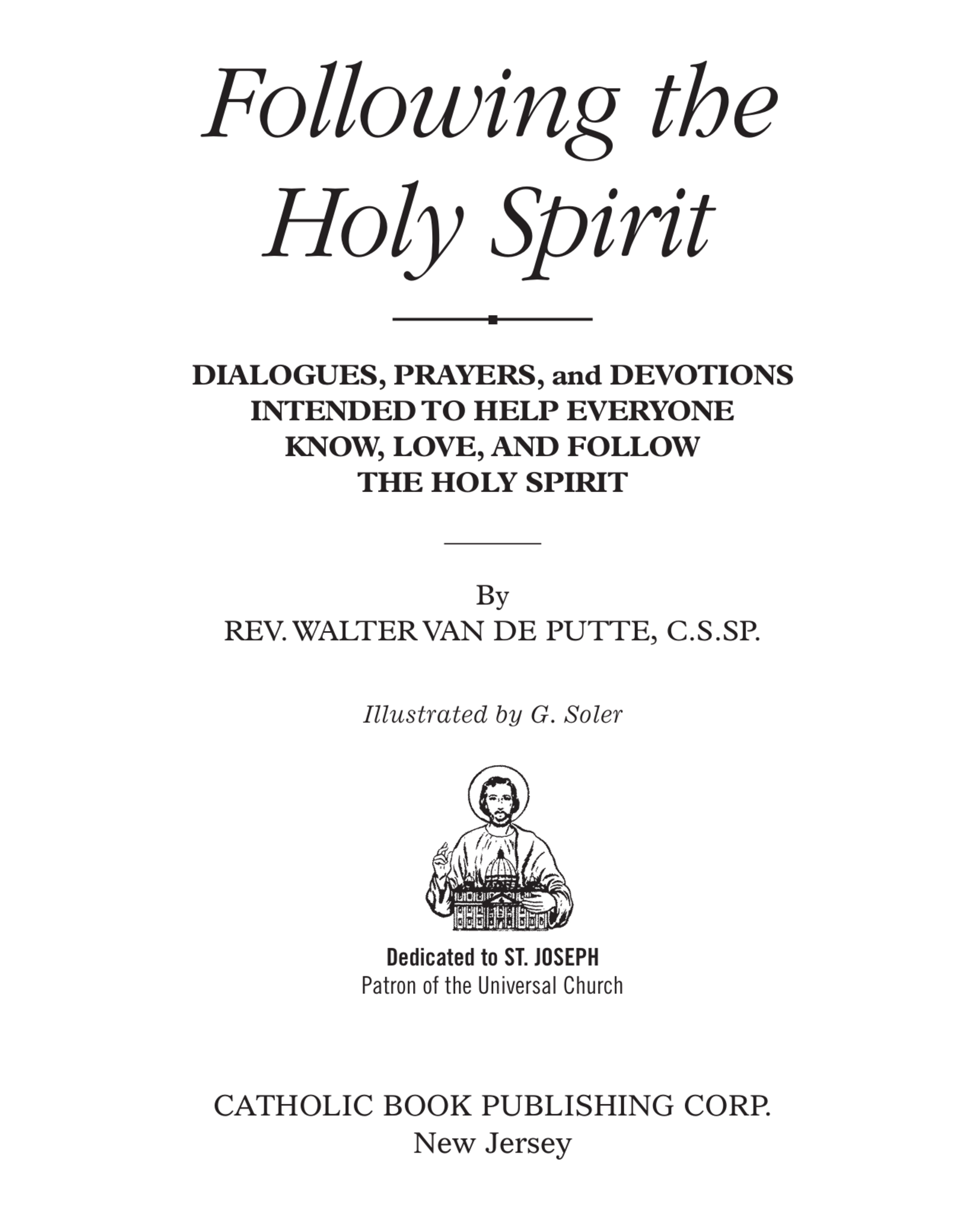 Catholic Book Publishing Following the Holy Spirit