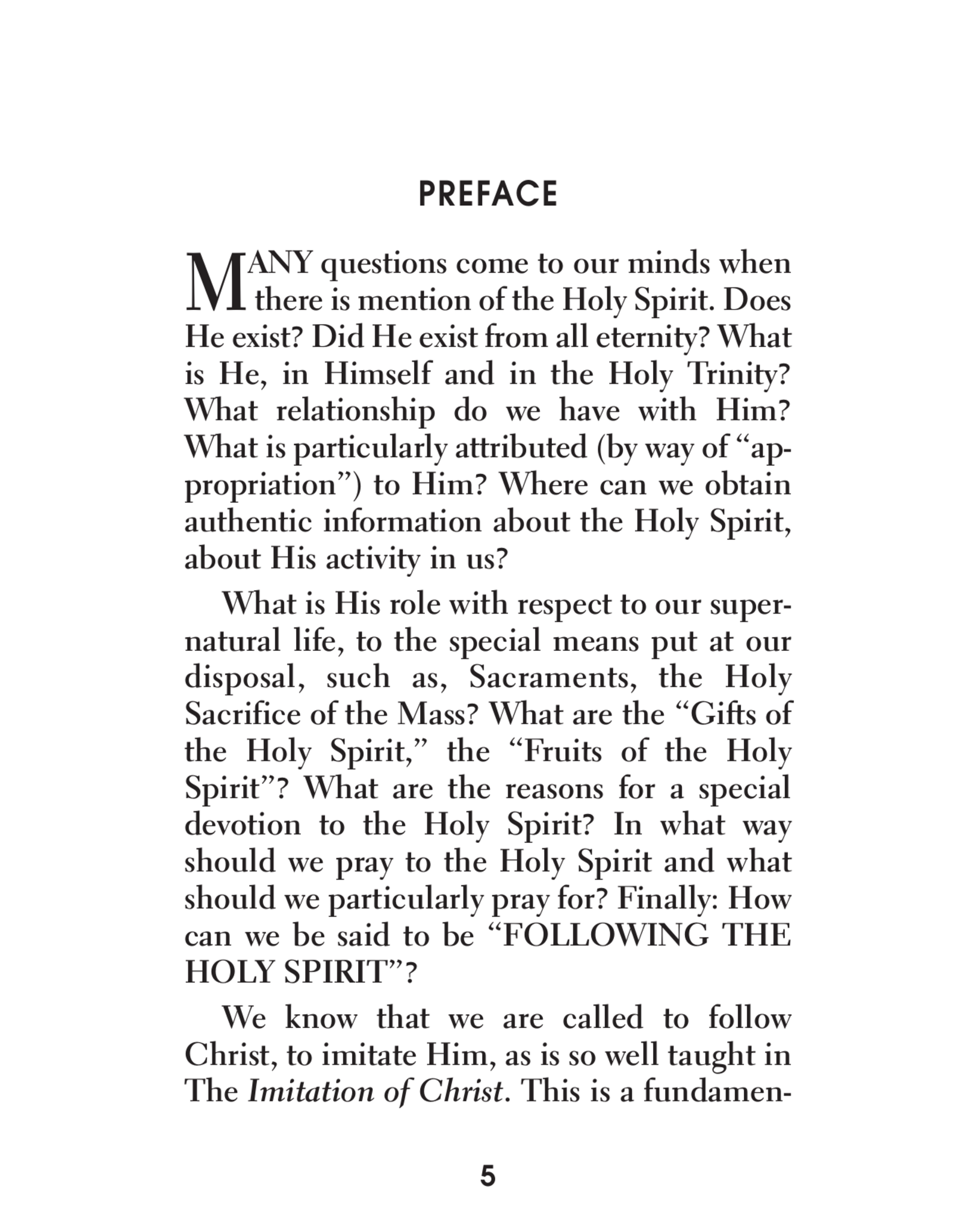 Catholic Book Publishing Following the Holy Spirit