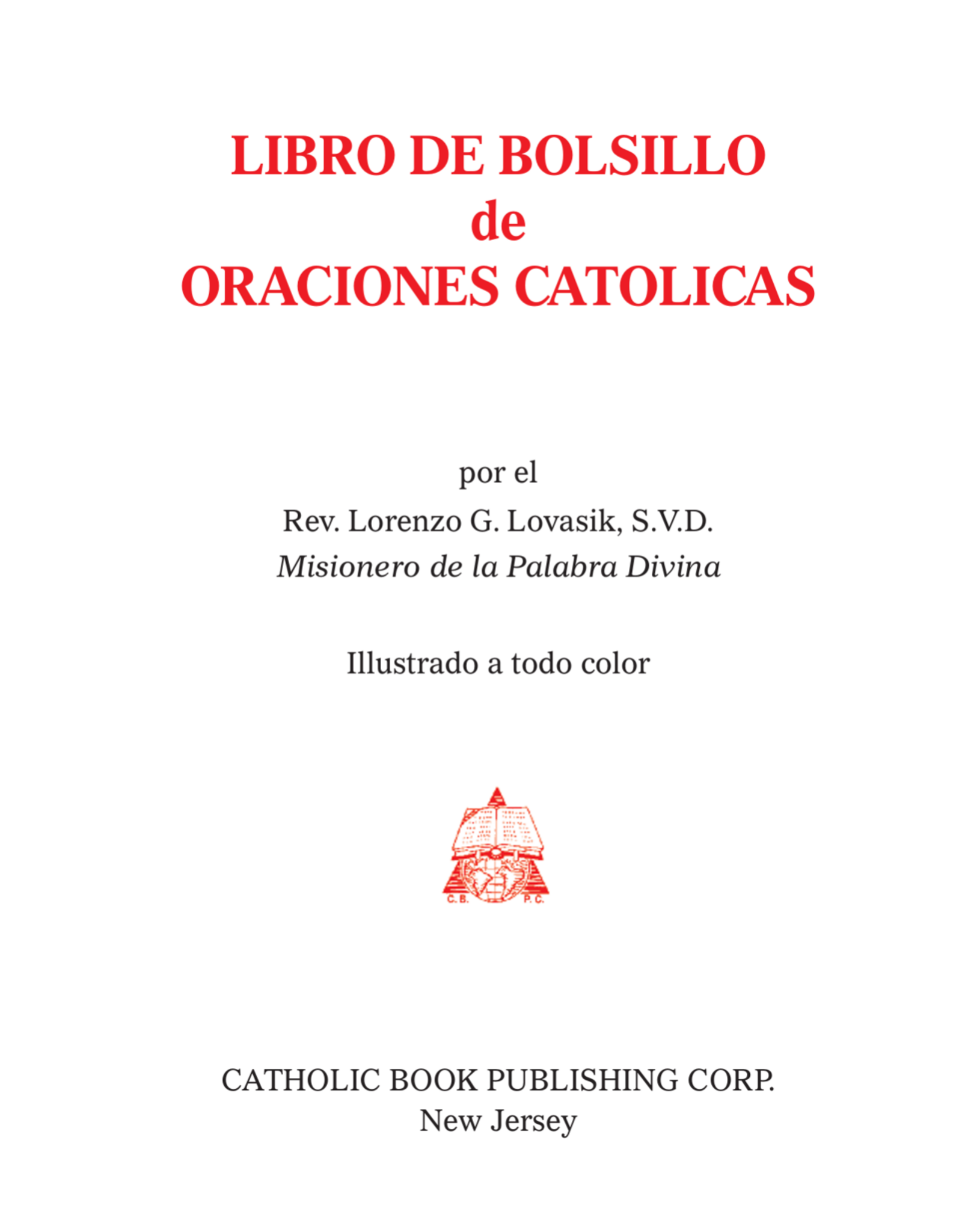 Catholic Book Publishing Libro de Bolsillo de Oraciones Catolicas