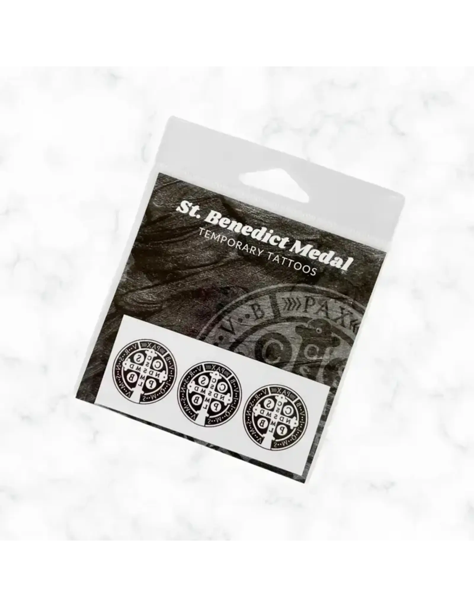 Just Love Prints Temporary Tattoos - St. Benedict Medal