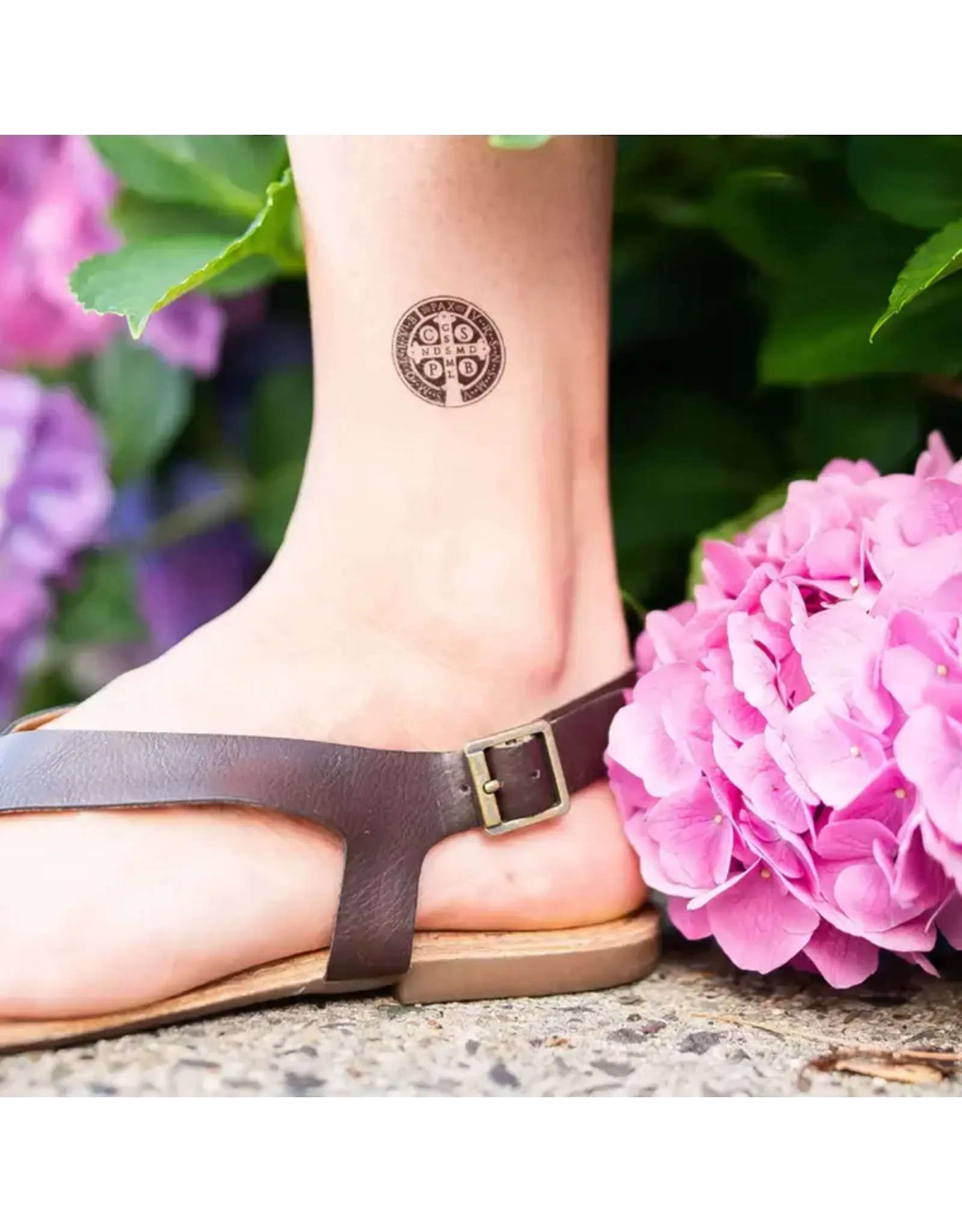 Just Love Prints Temporary Tattoos - St. Benedict Medal