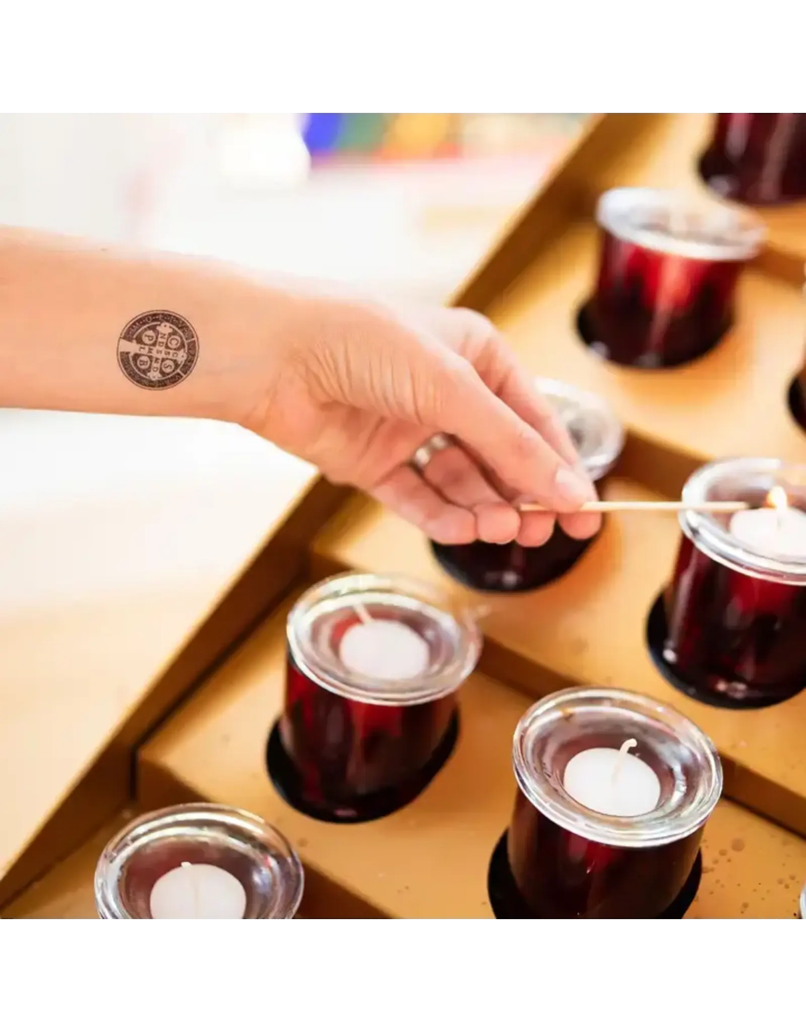 Just Love Prints Temporary Tattoos - St. Benedict Medal