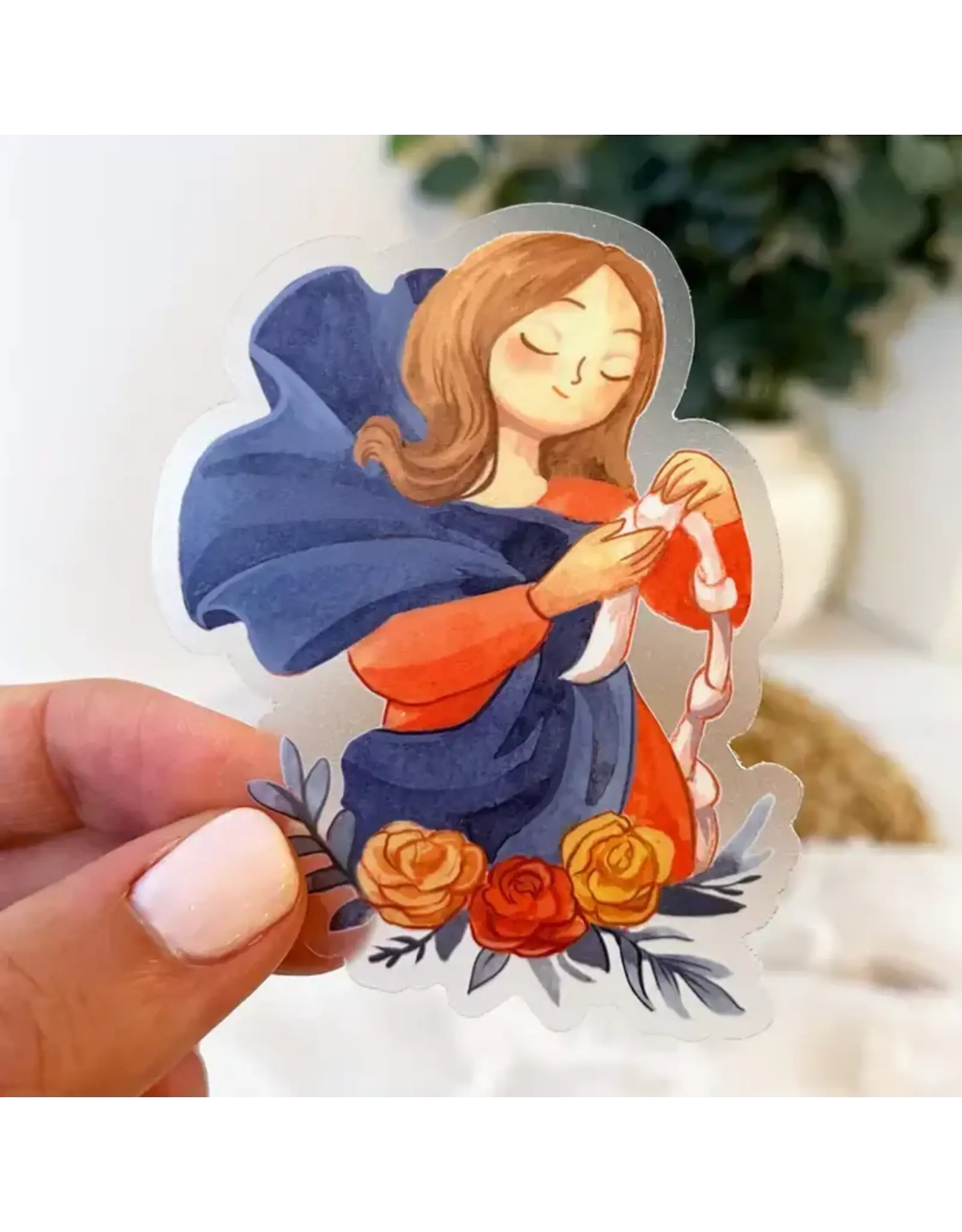 Just Love Prints Sticker - Our Lady Undoer of Knots
