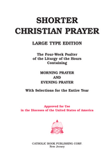 Catholic Book Publishing Shorter Christian Prayer (Large Type)