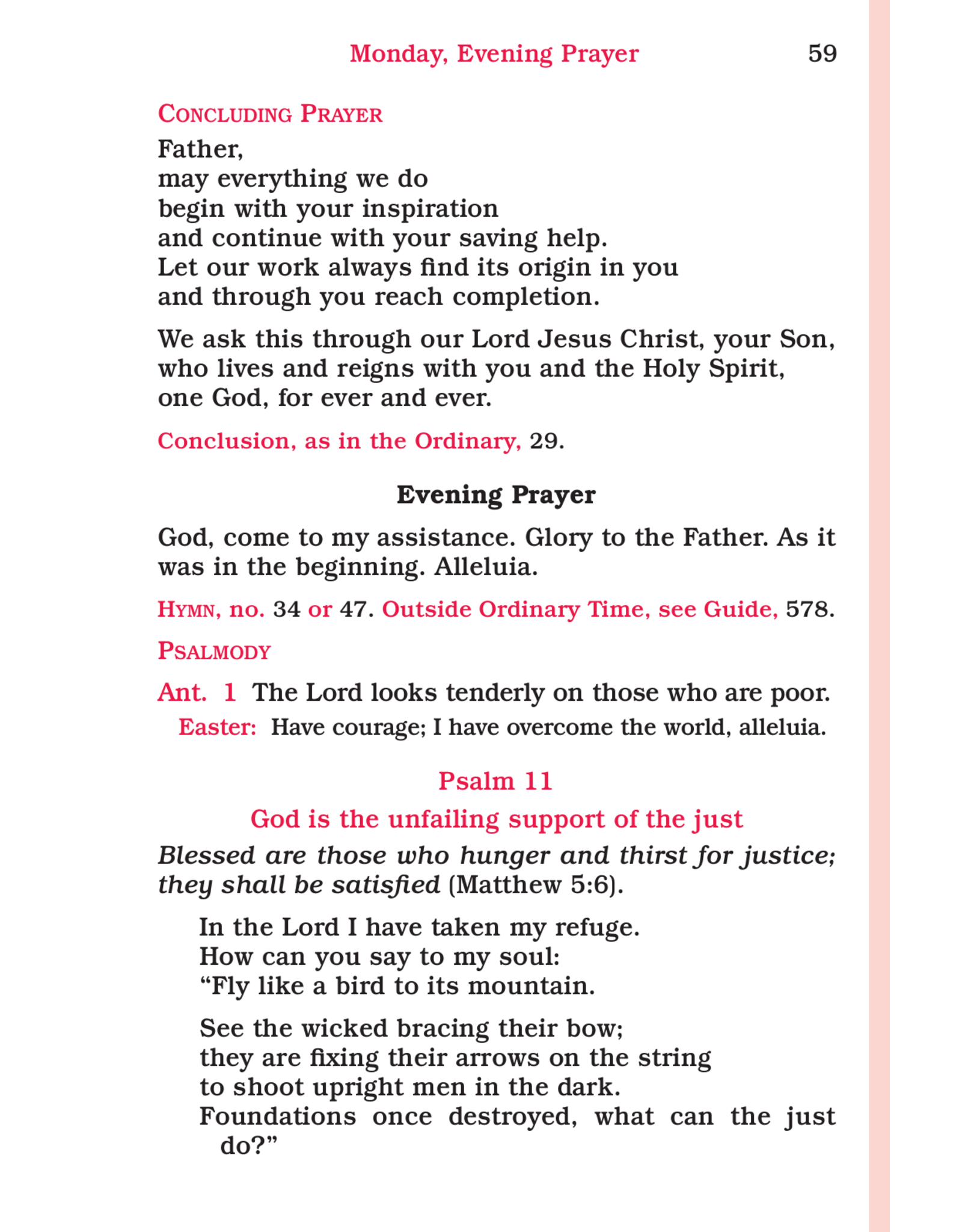 Catholic Book Publishing Shorter Christian Prayer (Large Type)