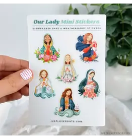Just Love Prints Sticker Sheet - Our Lady "Mini"