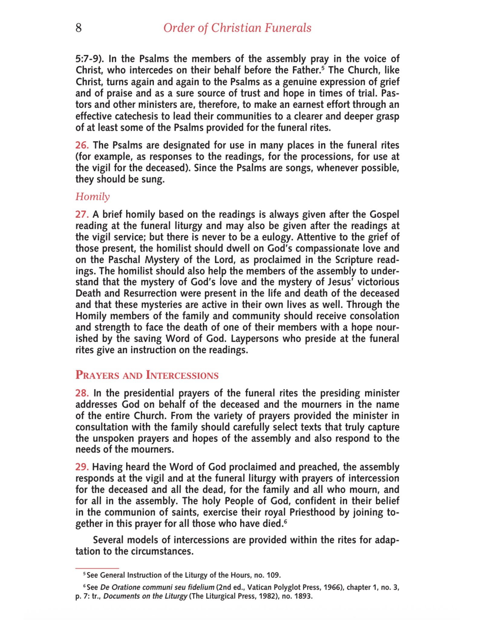 Catholic Book Publishing Order of Christian Funerals Leather