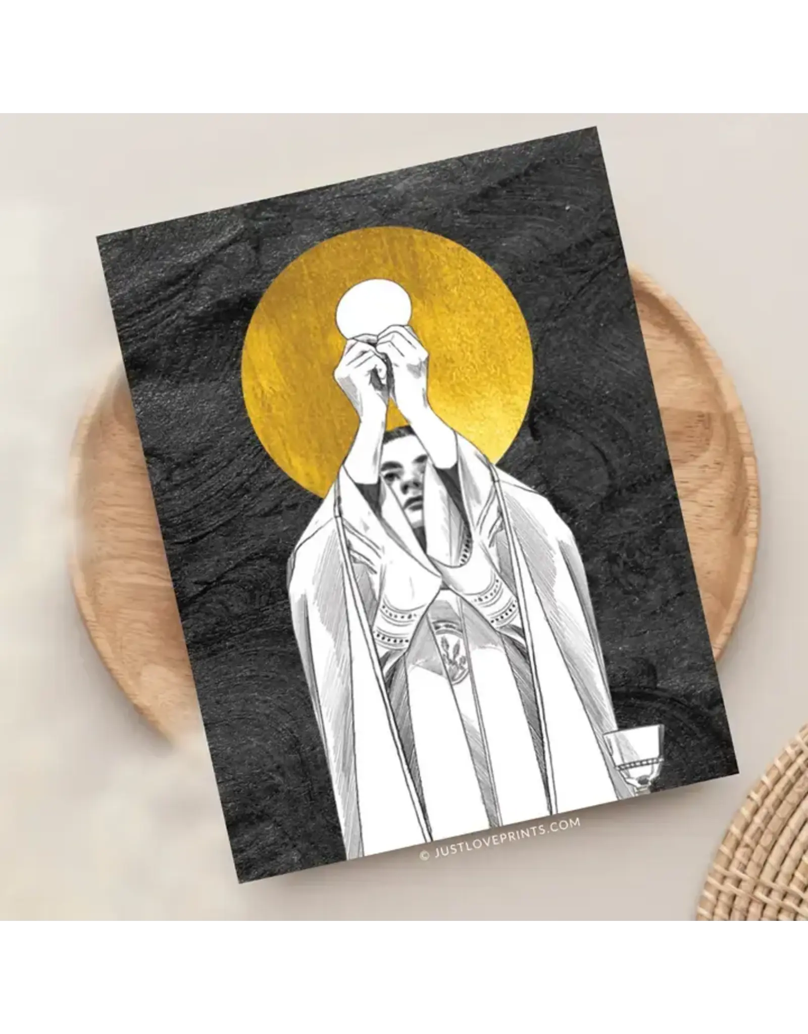 Just Love Prints Card - Catholic Priest (Blank Inside)