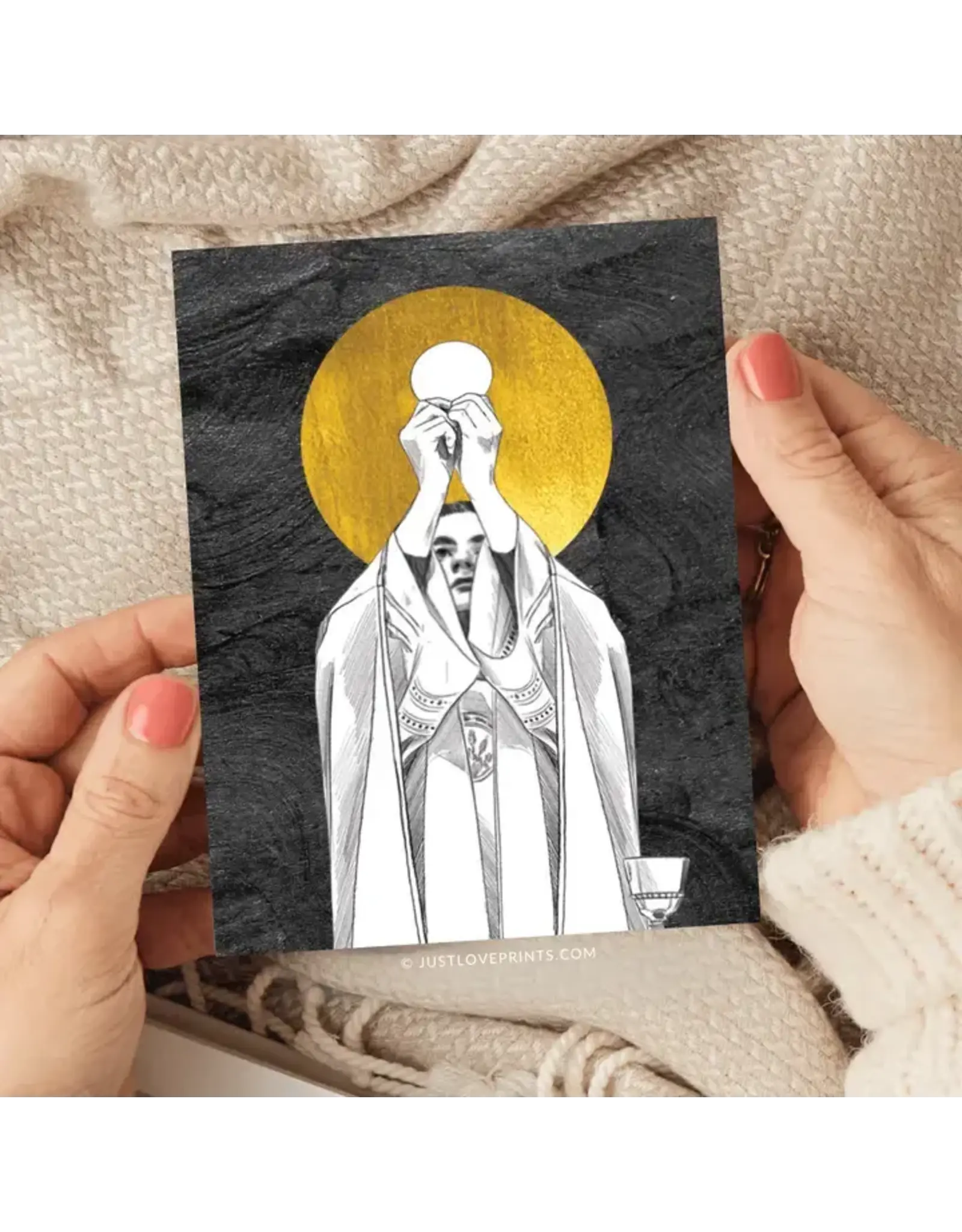 Just Love Prints Card - Catholic Priest (Blank Inside)