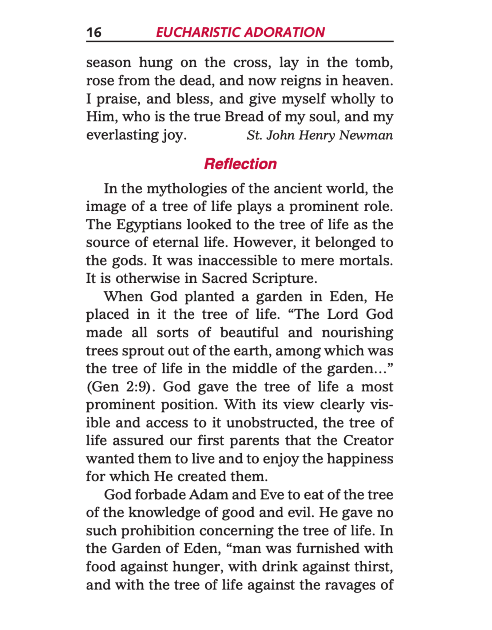 Catholic Book Publishing Eucharistic Adoration: Scriptural Reflections & Prayers