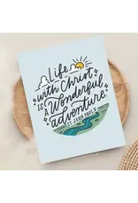 Just Love Prints Card - Life with Christ is a Wonderful Adventure (Blank Inside)