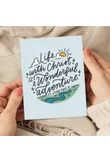Just Love Prints Card - Life with Christ is a Wonderful Adventure (Blank Inside)