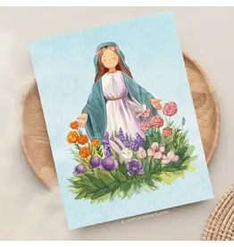 Just Love Prints Card - Mary's Garden (Blank Inside)
