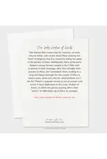 Just Love Prints Card - Our Lady Undoer of Knots (Blank Inside)