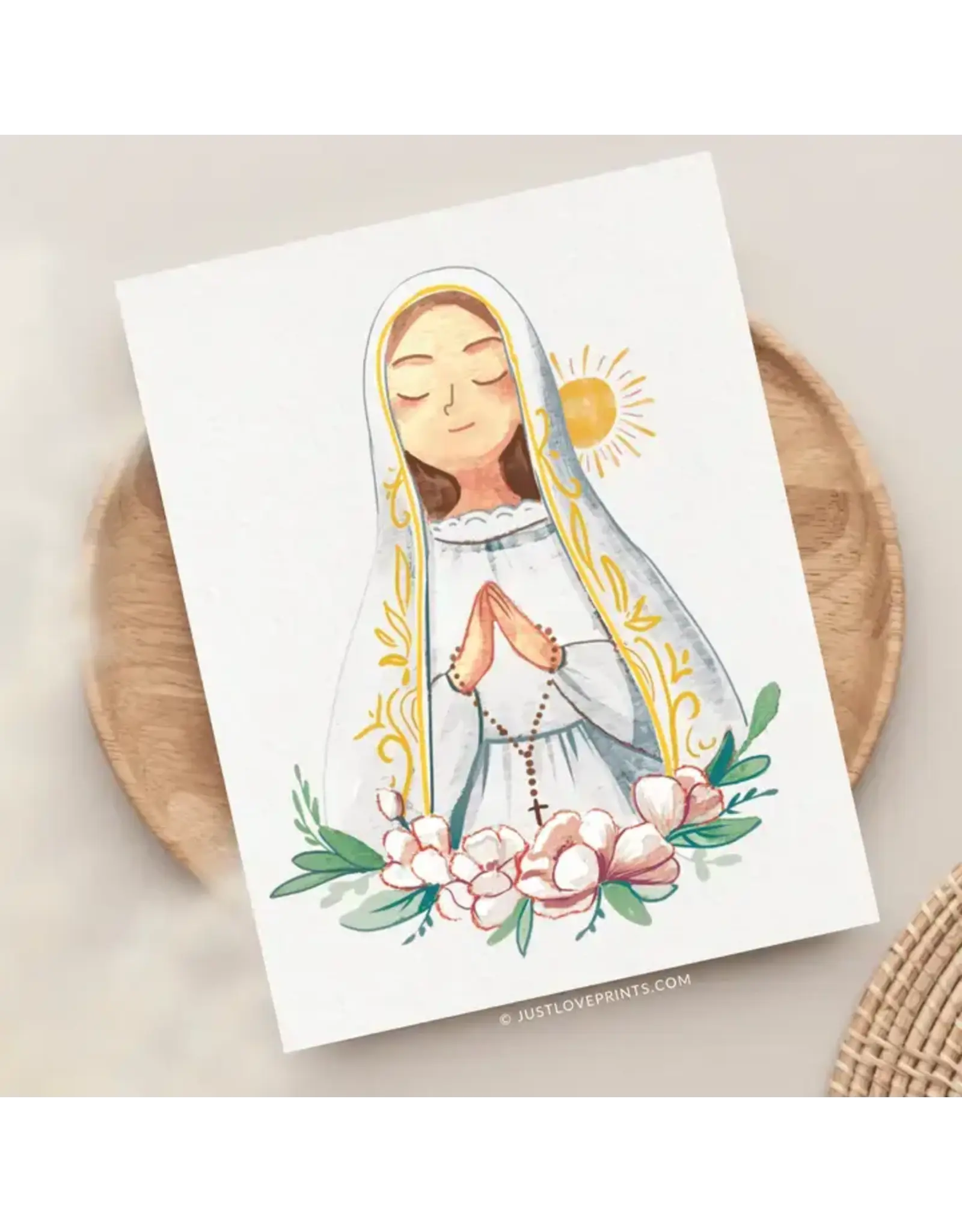 Just Love Prints Card - Our Lady of Fatima (Blank Inside)
