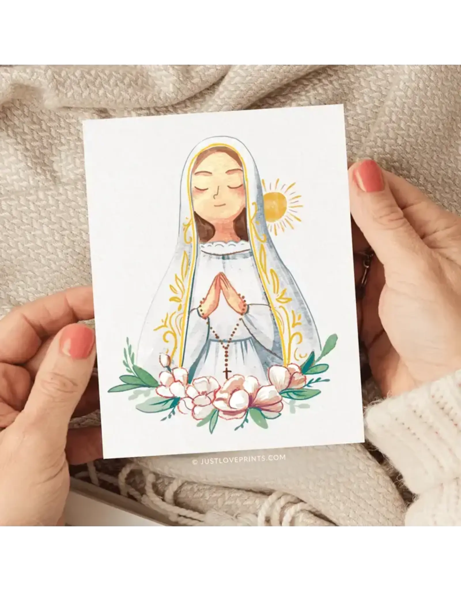 Just Love Prints Card - Our Lady of Fatima (Blank Inside)
