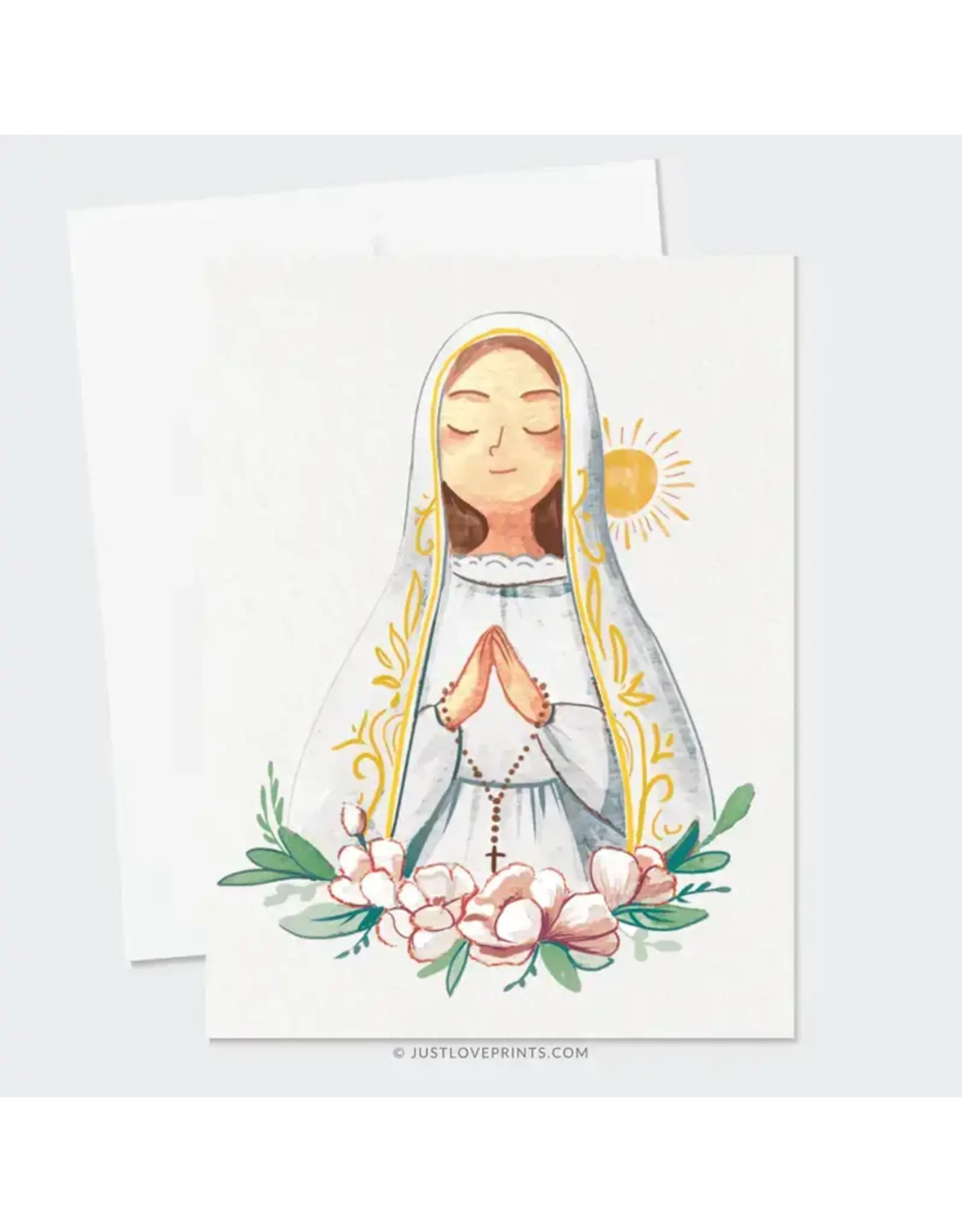 Just Love Prints Card - Our Lady of Fatima (Blank Inside)