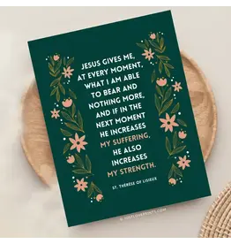 Just Love Prints Card - Suffering & Strength (Blank Inside)