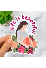 Just Love Prints Car Magnet - Life is Beautiful