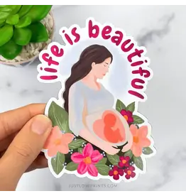 Just Love Prints Car Magnet - Life is Beautiful