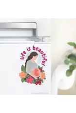 Just Love Prints Car Magnet - Life is Beautiful