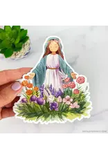 Just Love Prints Car Magnet - Mary's Garden