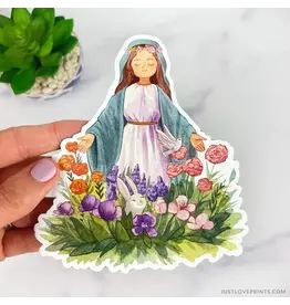 Just Love Prints Car Magnet - Mary's Garden