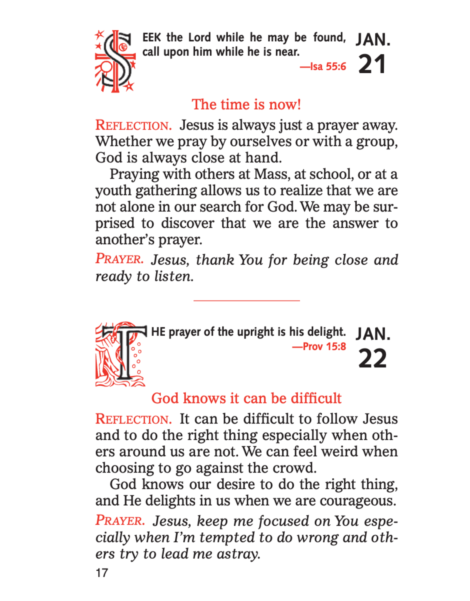 Catholic Book Publishing Daily Companion for Young Catholics