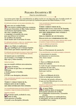 Catholic Book Publishing Eucharistic Prayer Cards (Spanish)