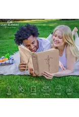 Just Blessed Bible Cover - Cross, w/Vine, Tan