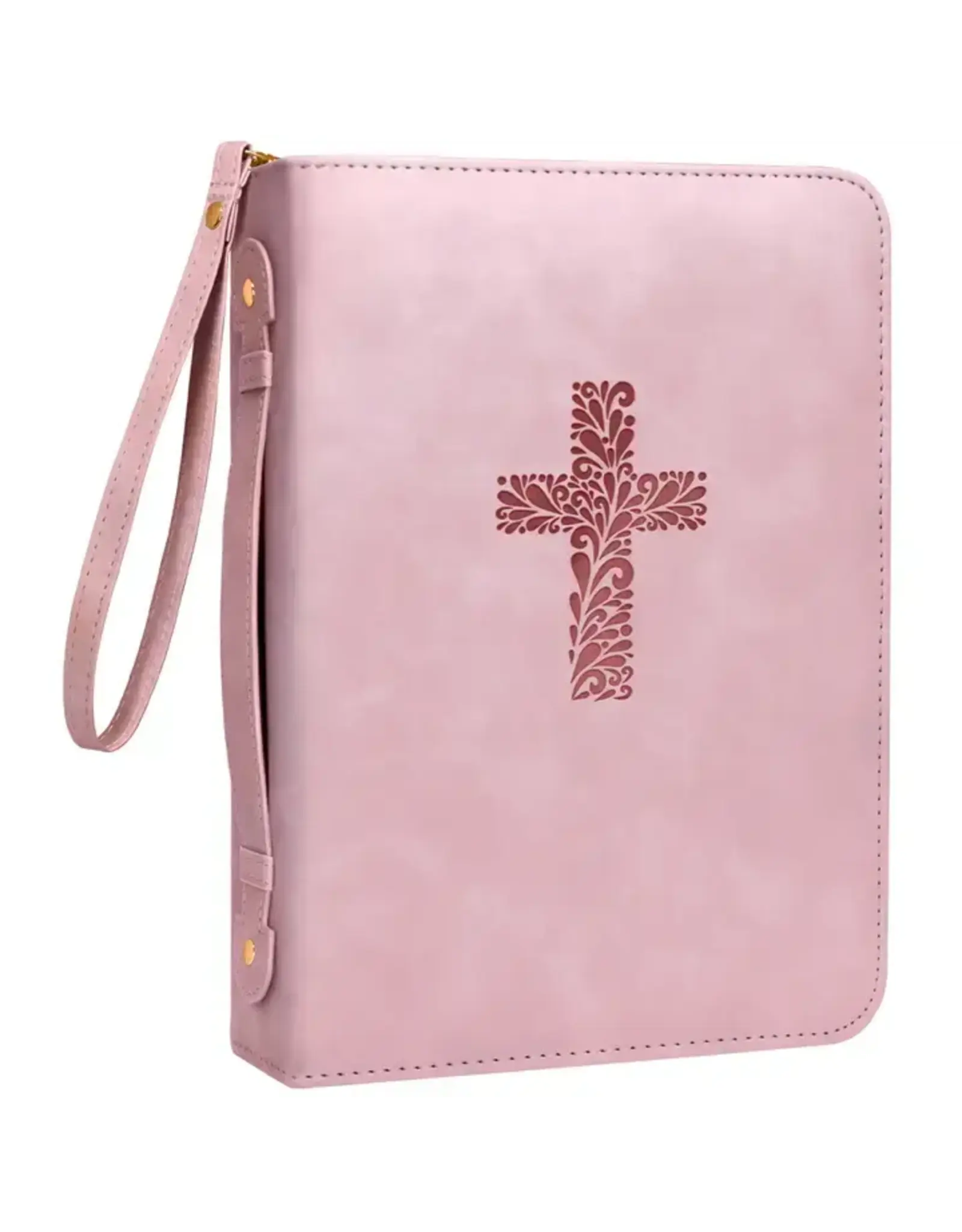 Just Blessed Bible Cover - Cross, Pink