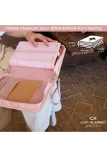 Just Blessed Bible Cover - Cross, Pink