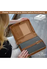 Just Blessed Bible Cover - Wheat, Brown