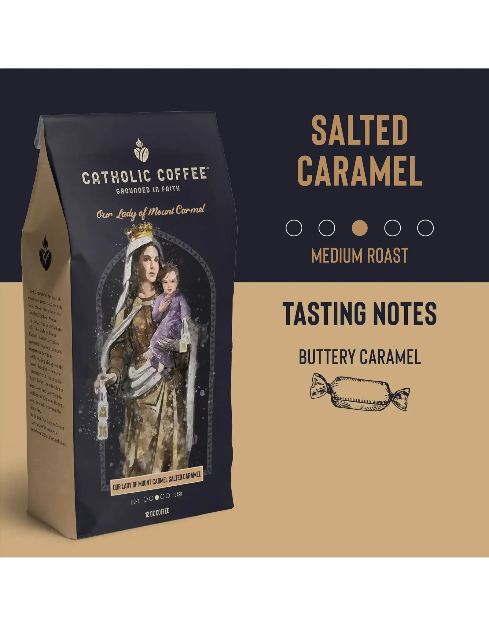 Catholic Coffee Coffee - Our Lady of Mount Carmel (Salted Caramel)