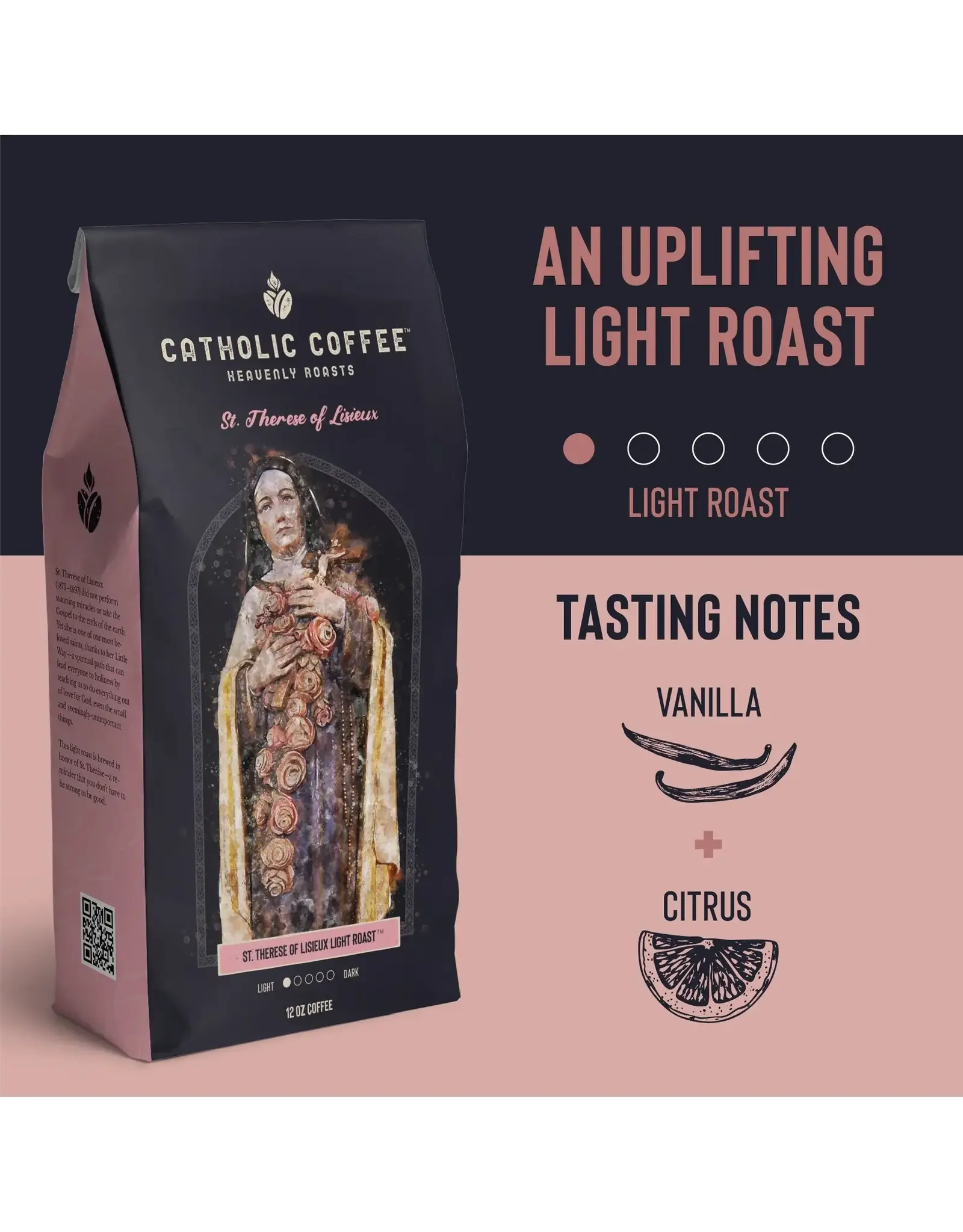 Catholic Coffee Coffee - St. Therese of Lisieux (Light Roast)