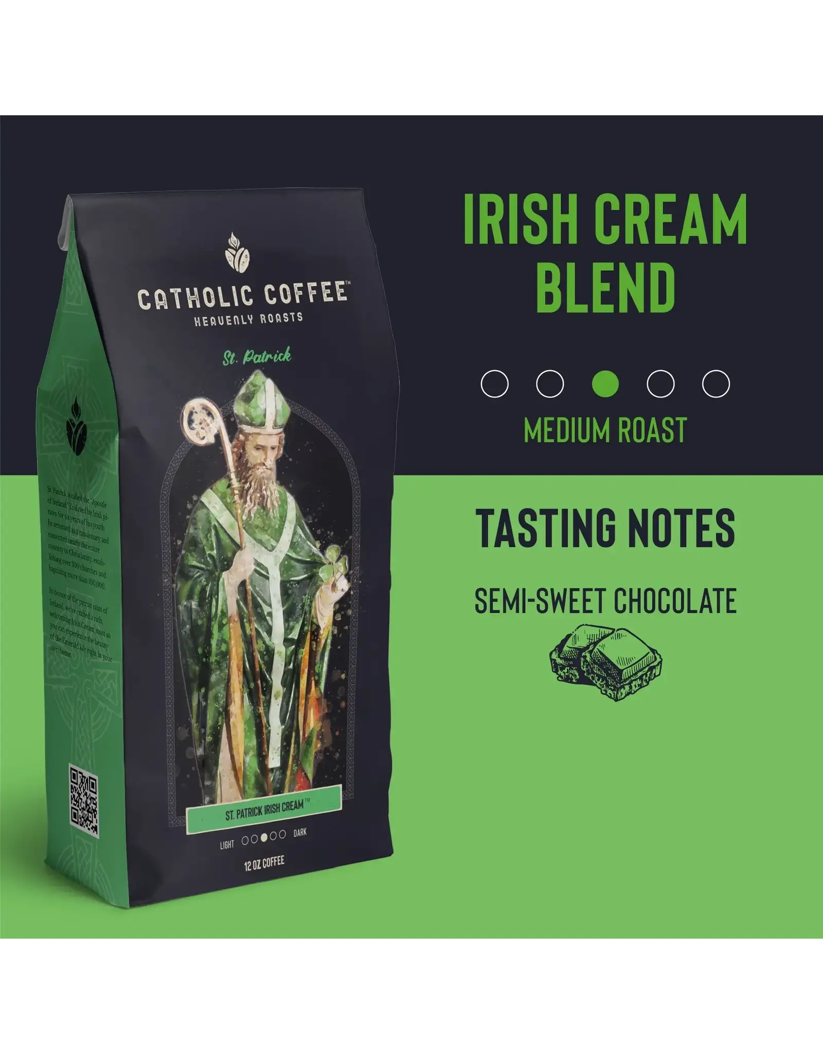Catholic Coffee Coffee - St. Patrick (Irish Cream)