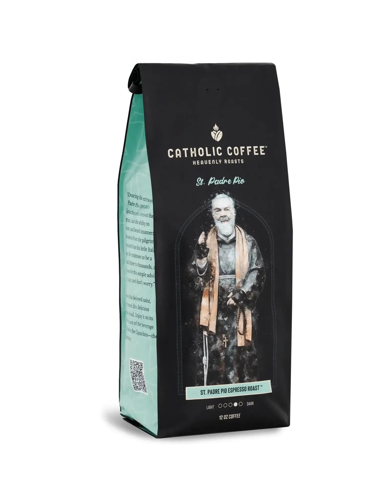 Catholic Coffee Coffee - St. Padre Pio (Espresso Roast, Whole Bean)