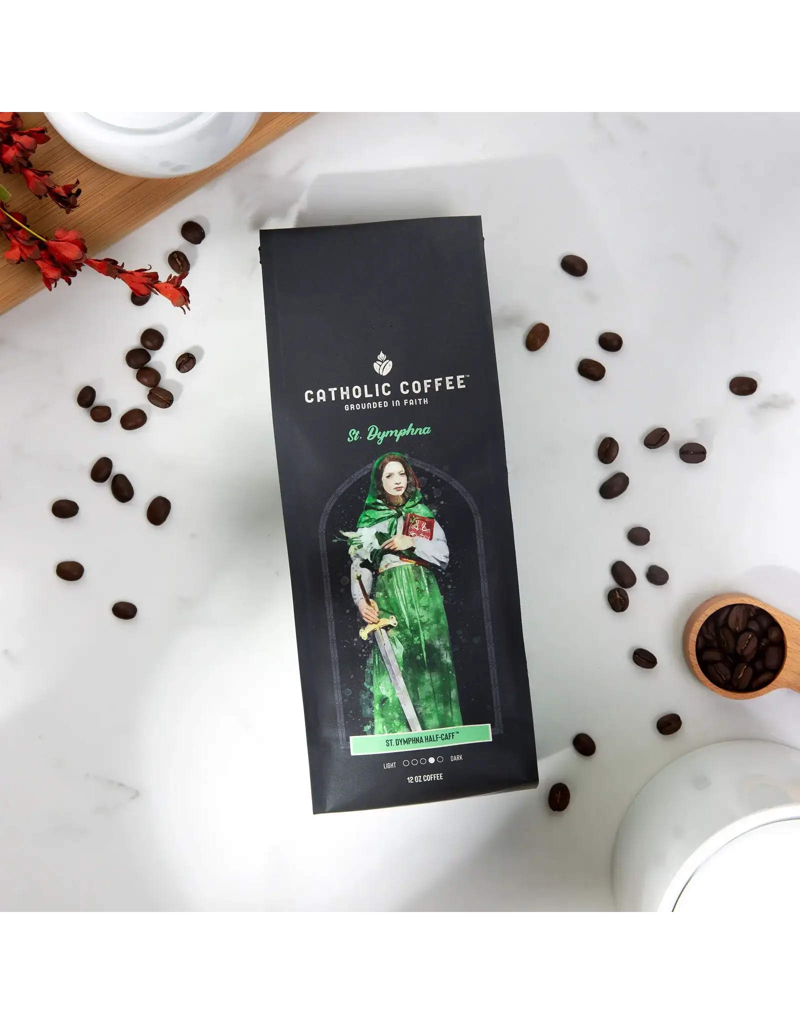 Catholic Coffee Coffee - St. Dymphna (Half-Decaf Blend)