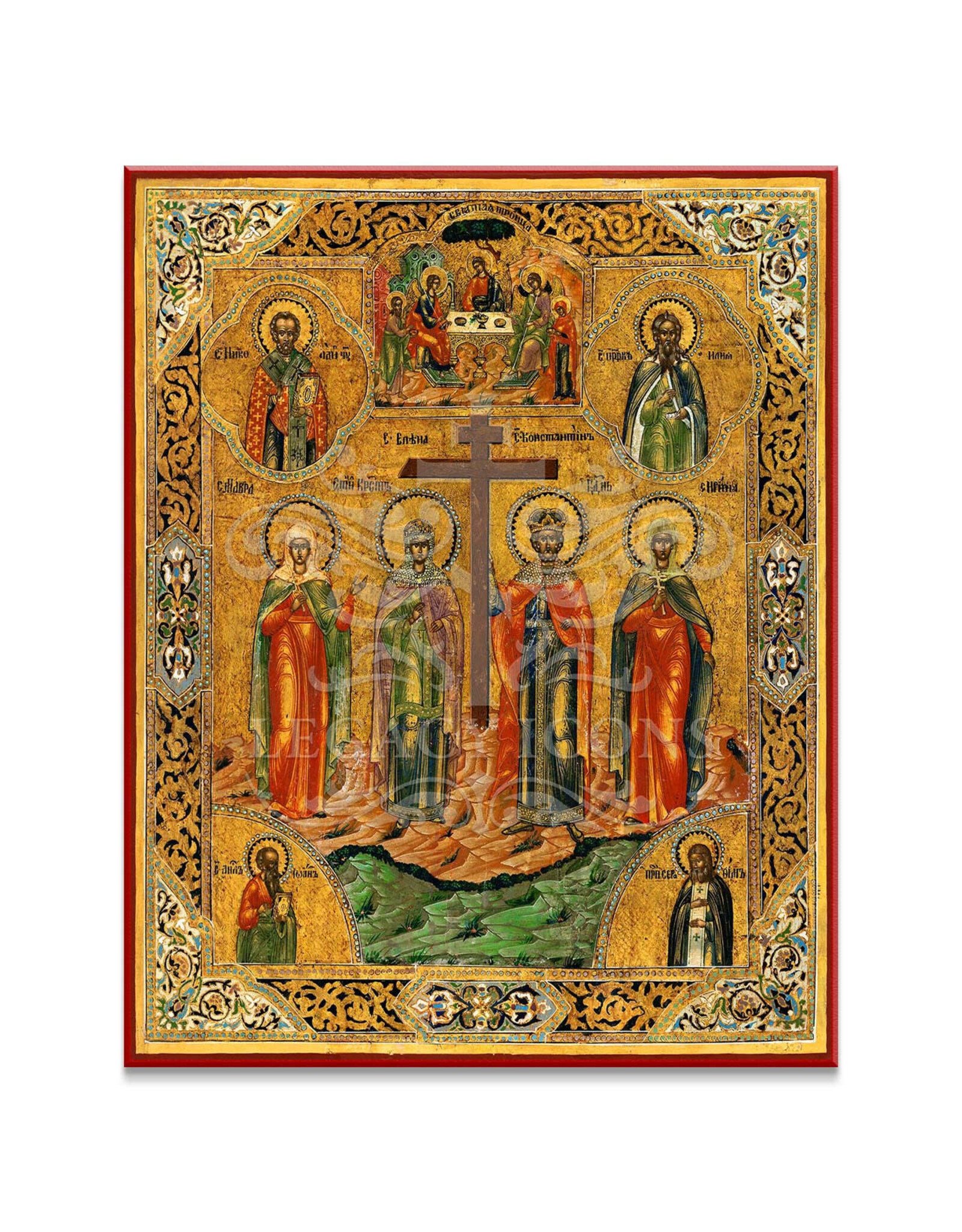 Legacy Icons Holy Cross With Saints (XIXc) Icon