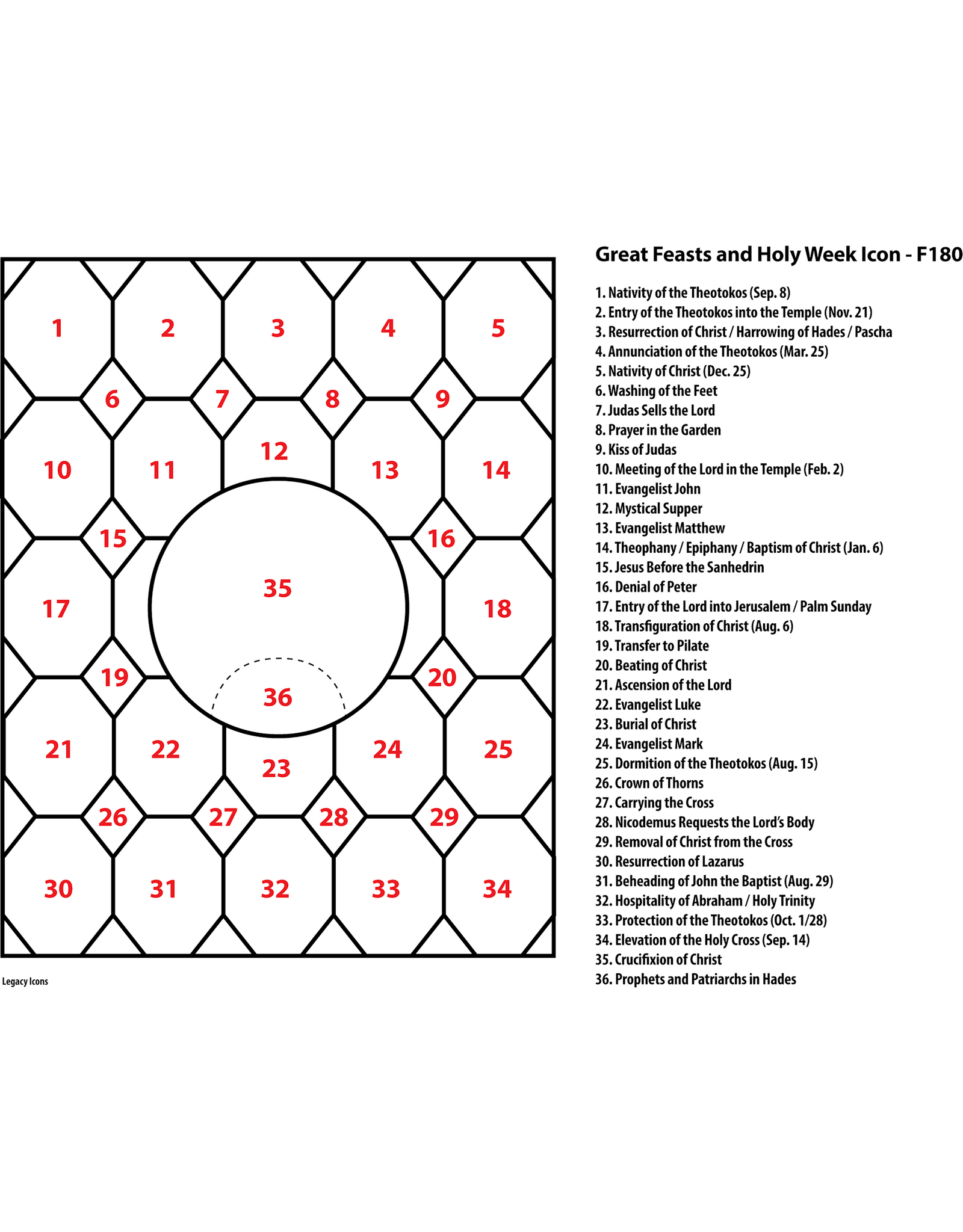 Legacy Icons Great Feasts and Holy Week Icon