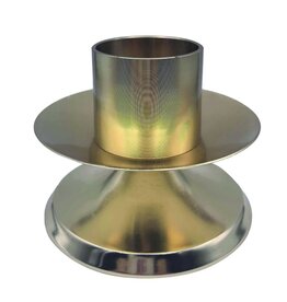 Hurley's Candleholder for 1-1/2" Candle, Gold Plated