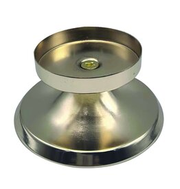 Hurley's Candleholder for LED Saints & 2" Candles, Gold Plated