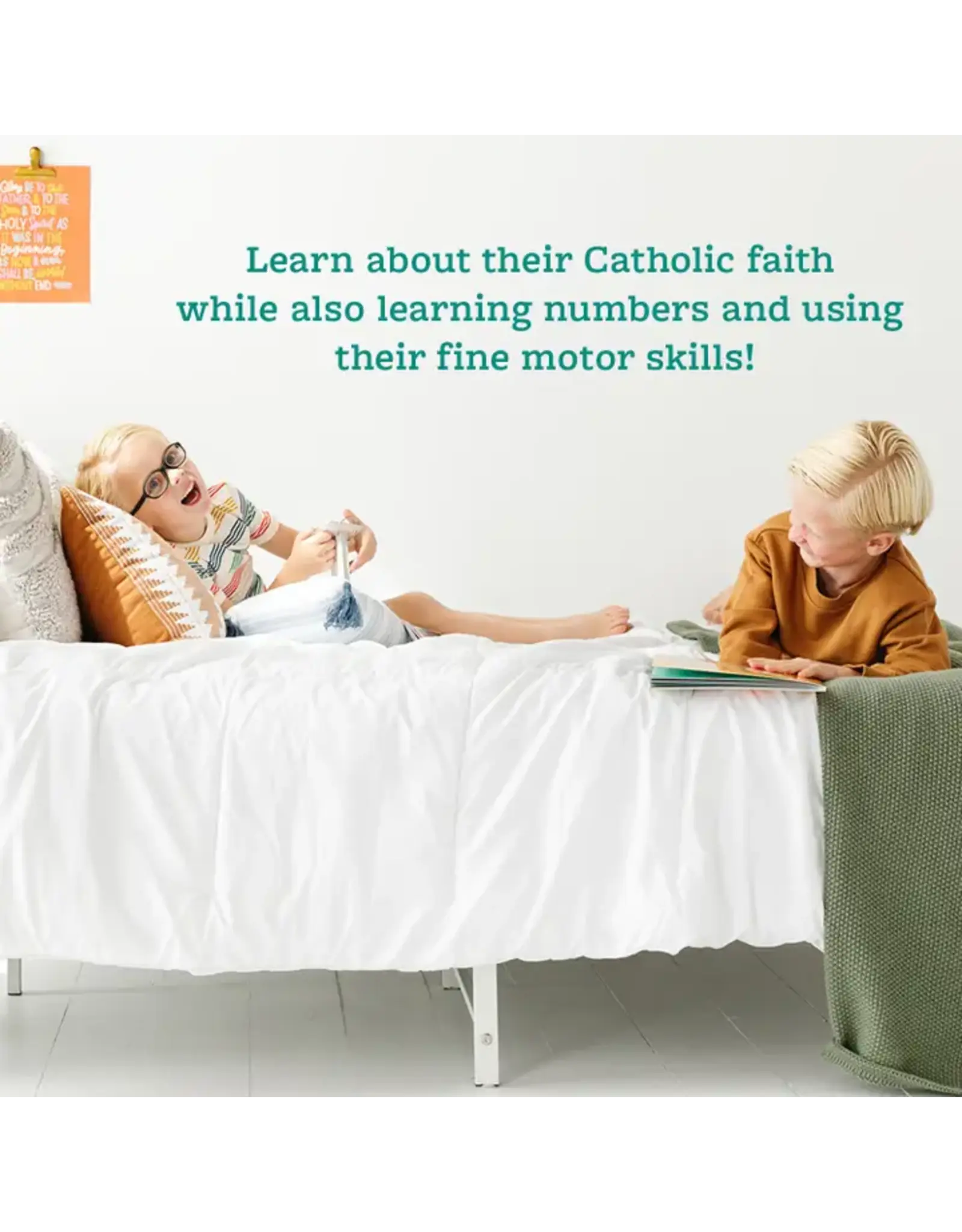 Catholic Family Crate Pray by Sticker: Paint-by-Number Sticker Book
