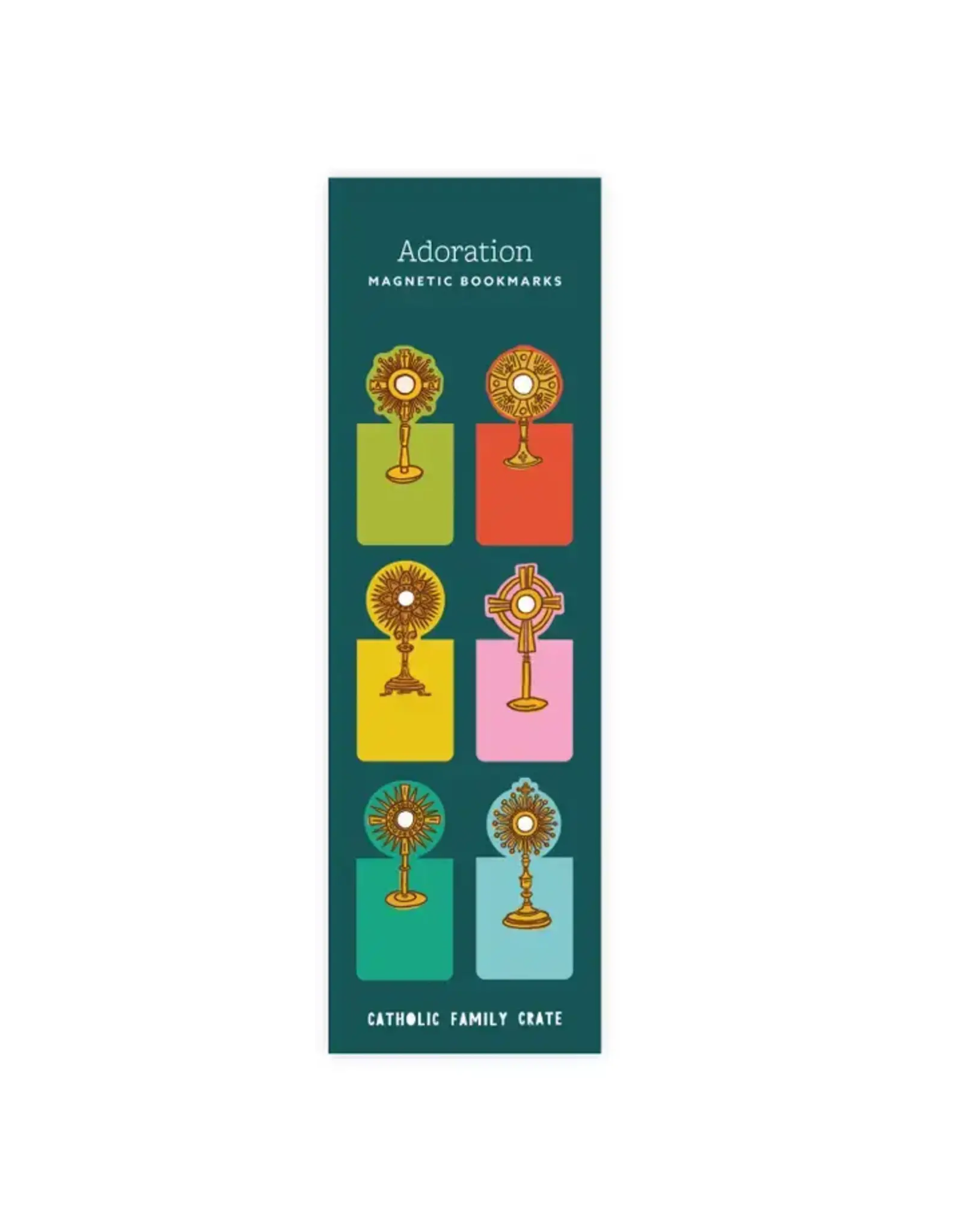 Catholic Family Crate Adoration (Monstrance) Magnetic Bookmarks