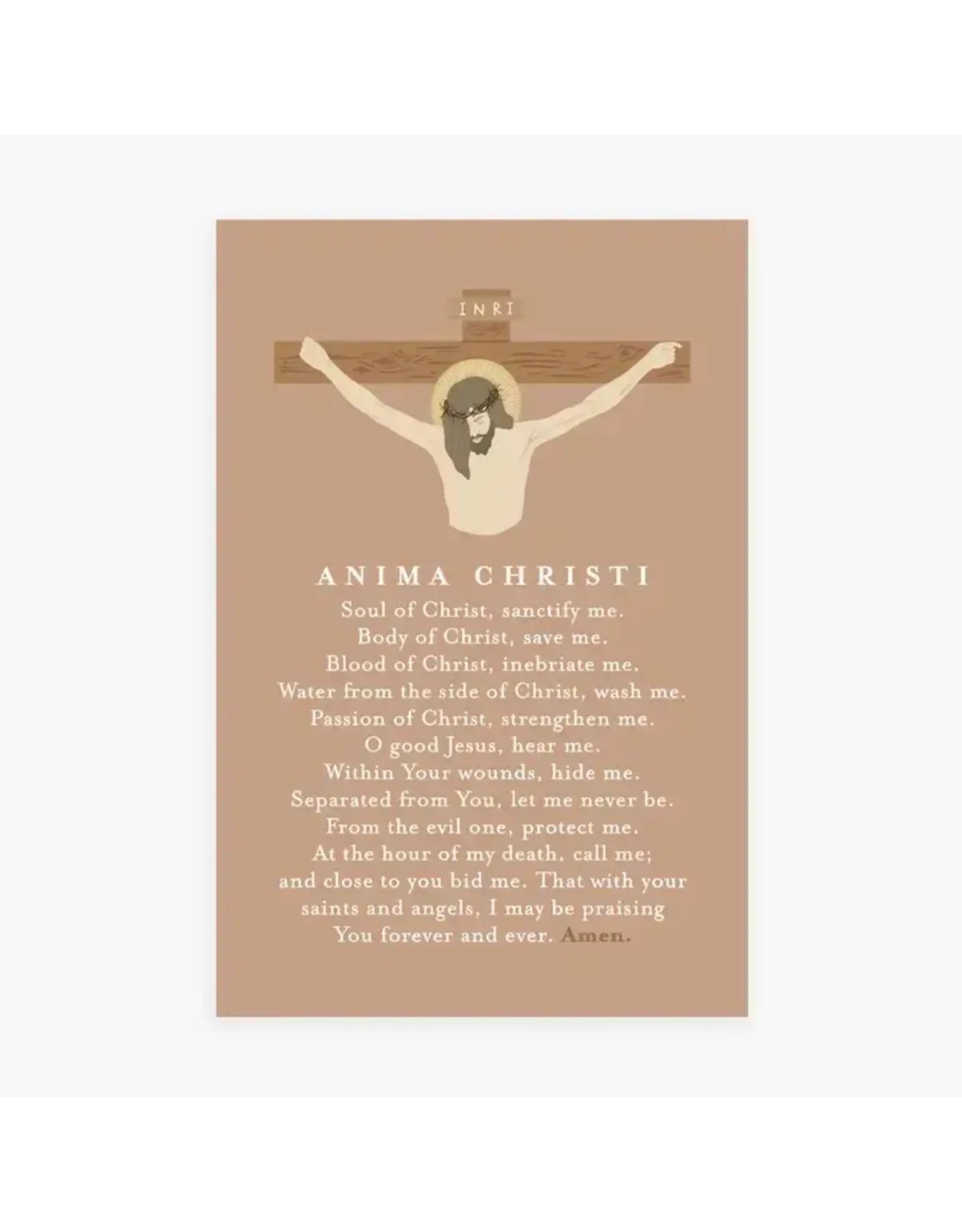 Gratia Design Anima Christi Prayer Card