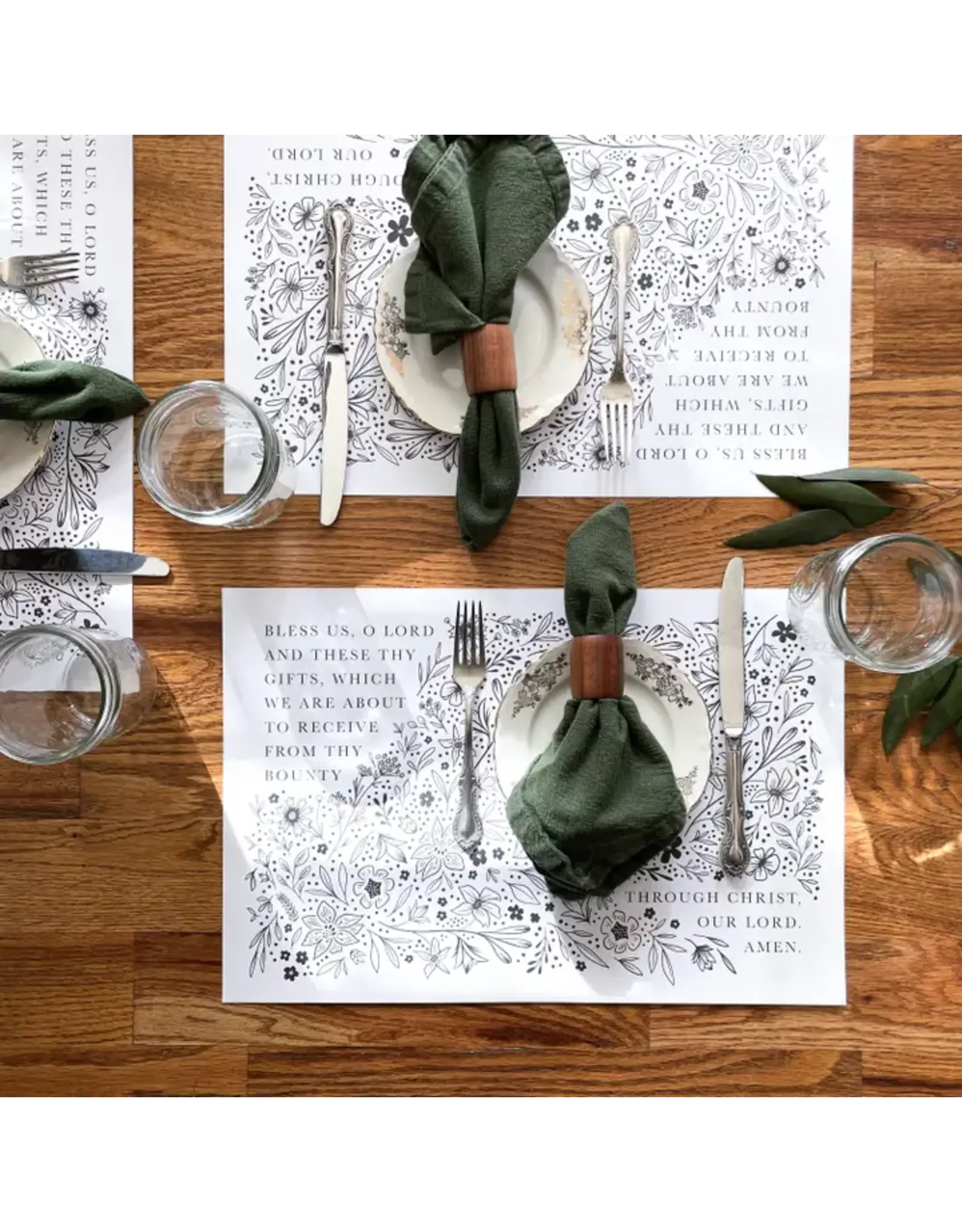 Gratia Design Bless Us O Lord Placemat Pad