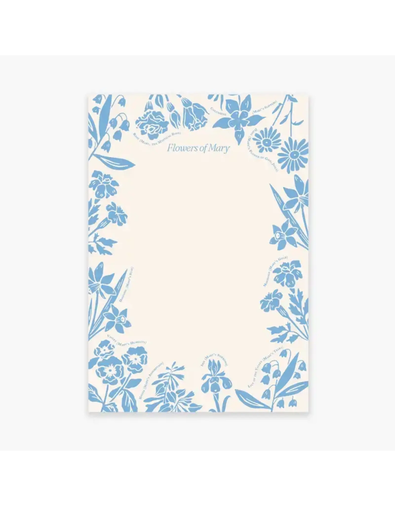 Gratia Design Notepad - Flowers of Mary
